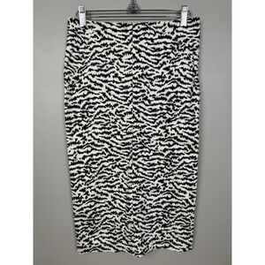 VERONICA BEARD Tiger Animal Print Knee Length Pencil Skirt Women's 2 Career Work
